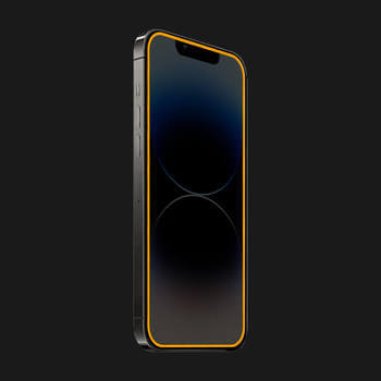 Picasee Ochronne szkło hartowane z rozbłyskującą w ciemności ramką do Xiaomi Poco F2 Pro - Oranžová