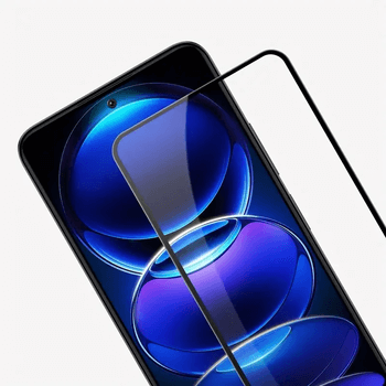 3x Picasee ochronne szkło hartowane 3D z ramką do Xiaomi Poco X6 - czarne – 2+1 gratis