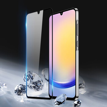 3x Picasee ochronne szkło hartowane 3D z ramką do Samsung Galaxy A25 A256B 5G - czarne – 2+1 gratis