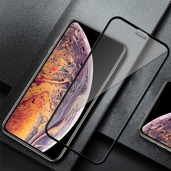 3x Picasee ochronne szkło hartowane 3D z ramką do Apple iPhone X/XS - czarne – 2+1 gratis