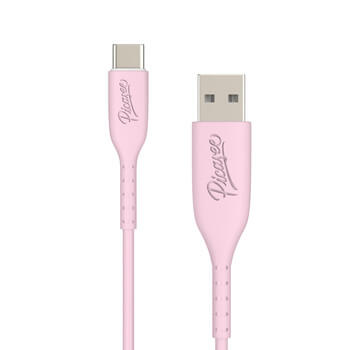 Picasee USB Kabel USB C - USB 2.0 - Różowy