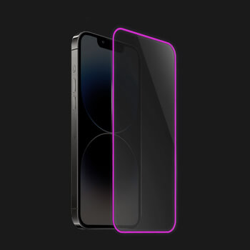 Ochronne szkło hartowane z rozbłyskującą w ciemności ramką Apple iPhone 16 Pro Max
