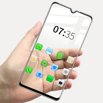 3x Picasee ochronne szkło hartowane 3D z ramką do Xiaomi Redmi A3 - czarne – 2+1 gratis
