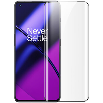 Picasee ochronne szkło hartowane 3D z ramką do OnePlus 11 5G - czarne