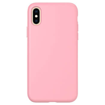 Picasee Liquid case Apple iPhone X/XS - Personalizowane grawerowanie - Różowy
