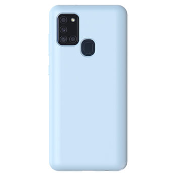 Picasee Liquid case Samsung Galaxy A21s - Personalizowane grawerowanie - Niebieski