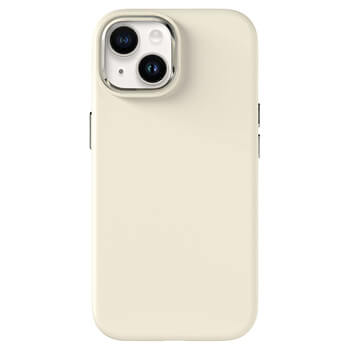 Picasee Premium case s MagSafe pro Apple iPhone 14 - Personalizowane grawerowanie - Beżowy