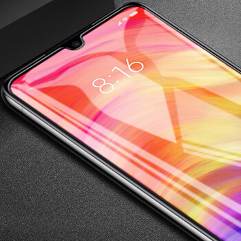 Picasee ochronne szkło hartowane 3D z ramką do Xiaomi Redmi Note 7 - czarne