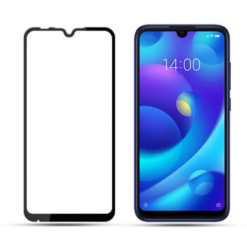 3x Picasee ochronne szkło hartowane 3D z ramką do Xiaomi Redmi 7 - czarne – 2+1 gratis