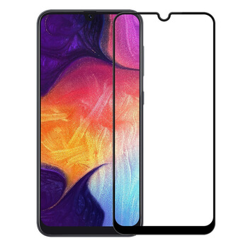 Picasee ochronne szkło hartowane 3D z ramką do Samsung Galaxy A40 A405F - czarne