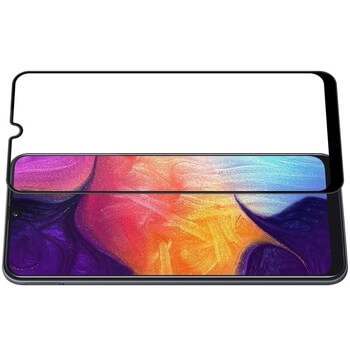 3x Picasee ochronne szkło hartowane 3D z ramką do Samsung Galaxy A40 A405F - czarne – 2+1 gratis