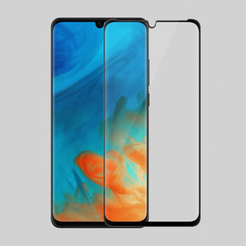 3x Picasee ochronne szkło hartowane 3D z ramką do Huawei P30 Lite - czarne – 2+1 gratis