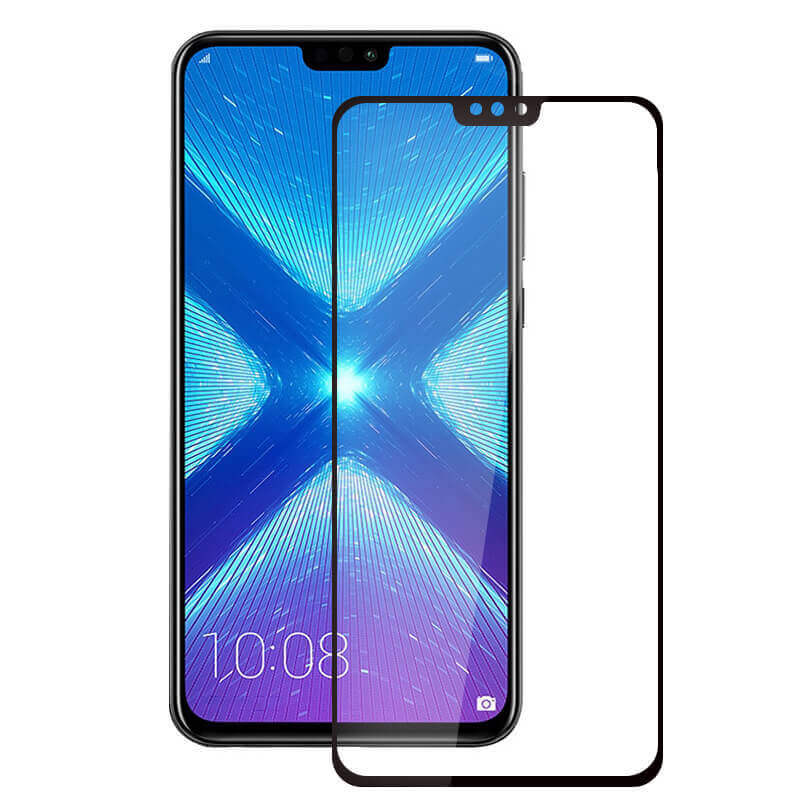 3x Picasee ochronne szkło hartowane 3D z ramką do Honor X8 4G - czarne – 2+1 gratis