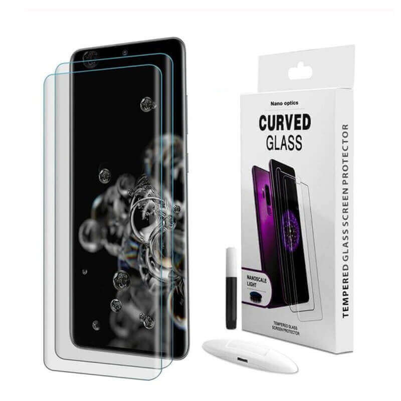 3x Picasee Zakrzywione szkło ochronne 3D UV do Samsung Galaxy S23 5G - 2+1 gratis