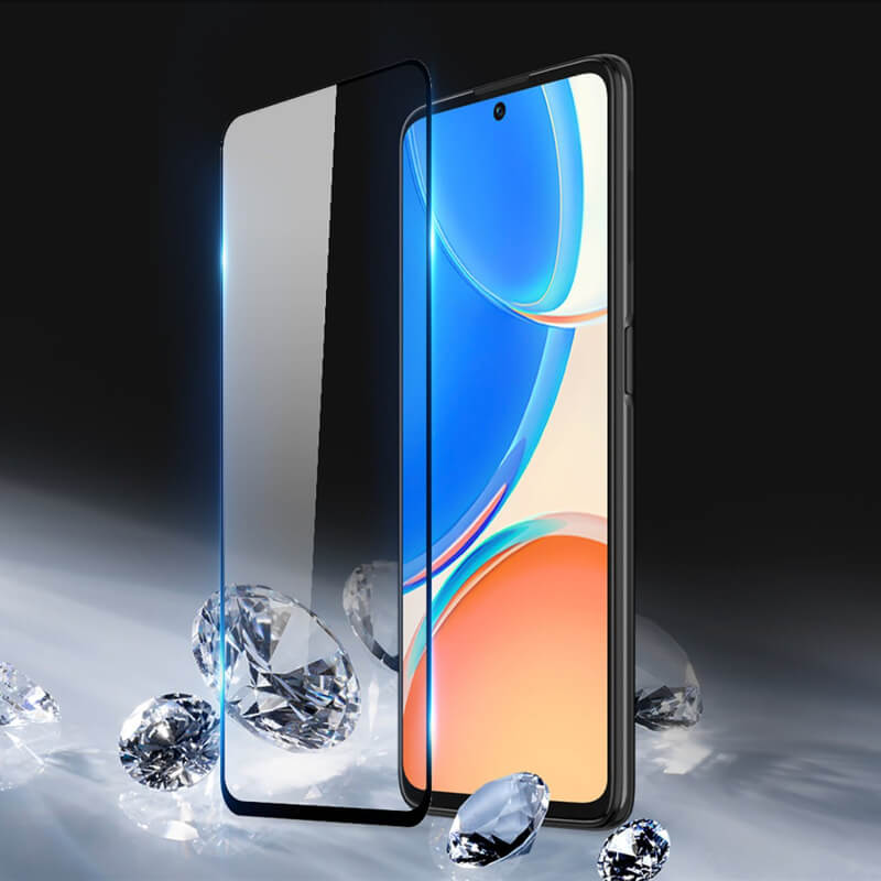 3x Picasee ochronne szkło hartowane 3D z ramką do Honor X8 5G - czarne – 2+1 gratis