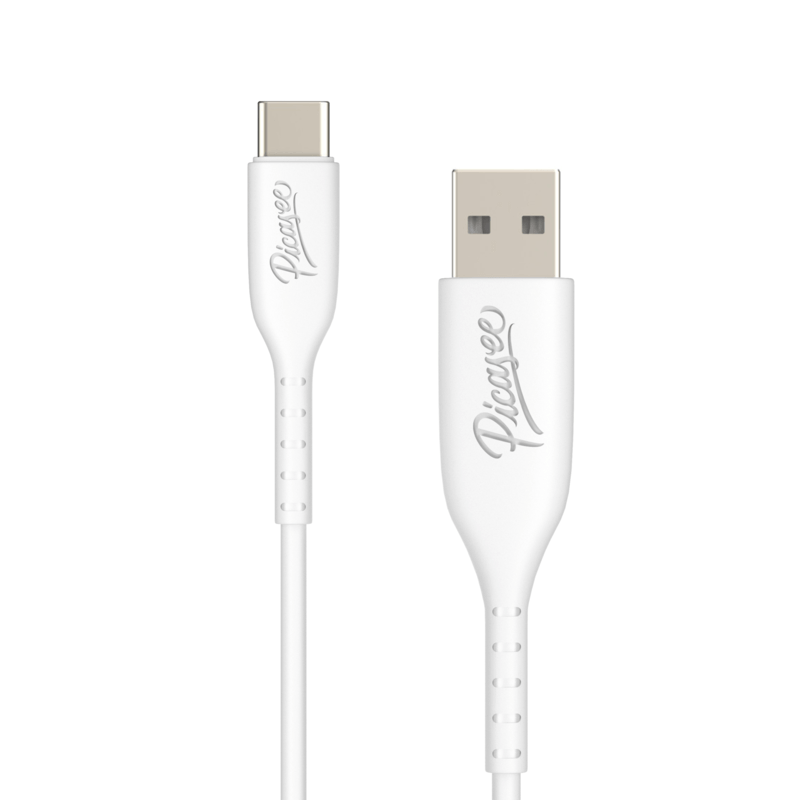 Picasee USB Kabel USB C - USB 2.0 - Biała