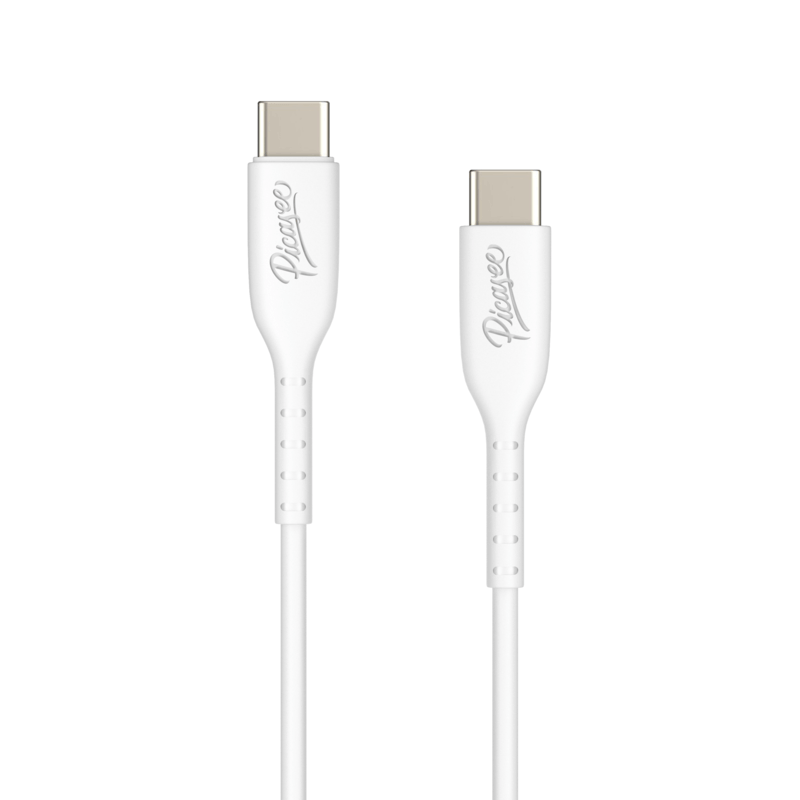 Picasee USB Kabel USB C - USB C - Biała