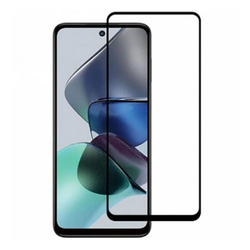 3x Picasee ochronne szkło hartowane 3D z ramką do Motorola Moto G14 - czarne – 2+1 gratis