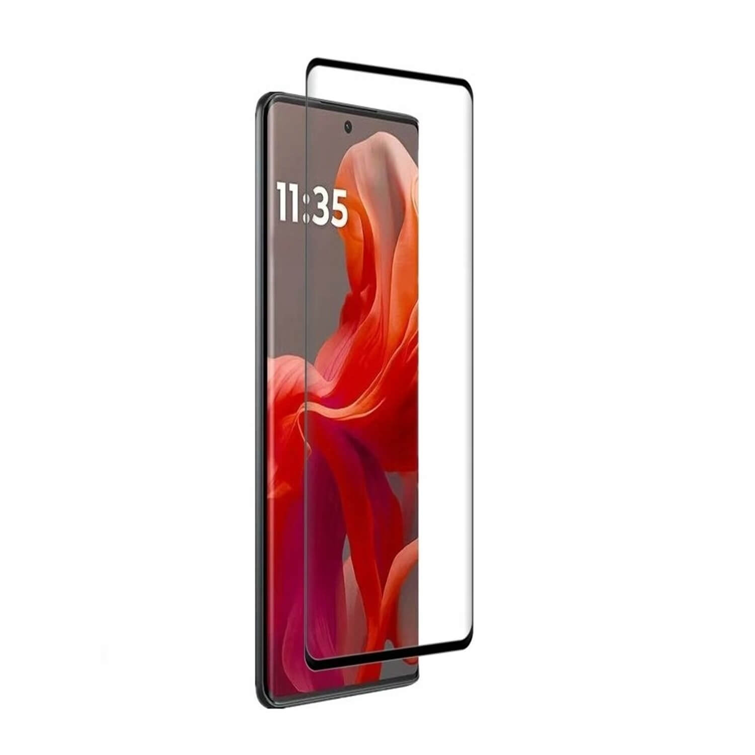 Picasee ochronne szkło hartowane 3D z ramką do Motorola Moto G85 - czarne