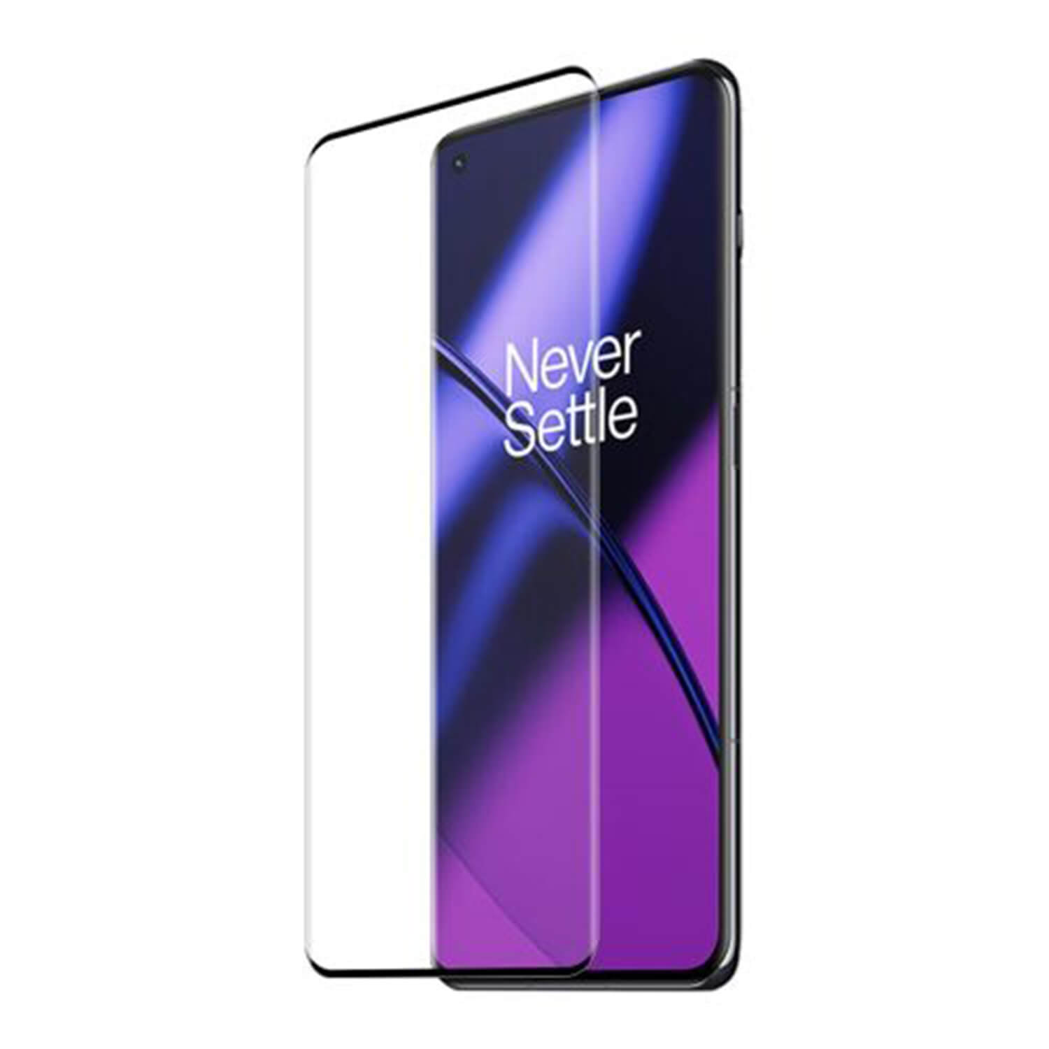 Picasee ochronne szkło hartowane 3D z ramką do OnePlus 11 5G - czarne